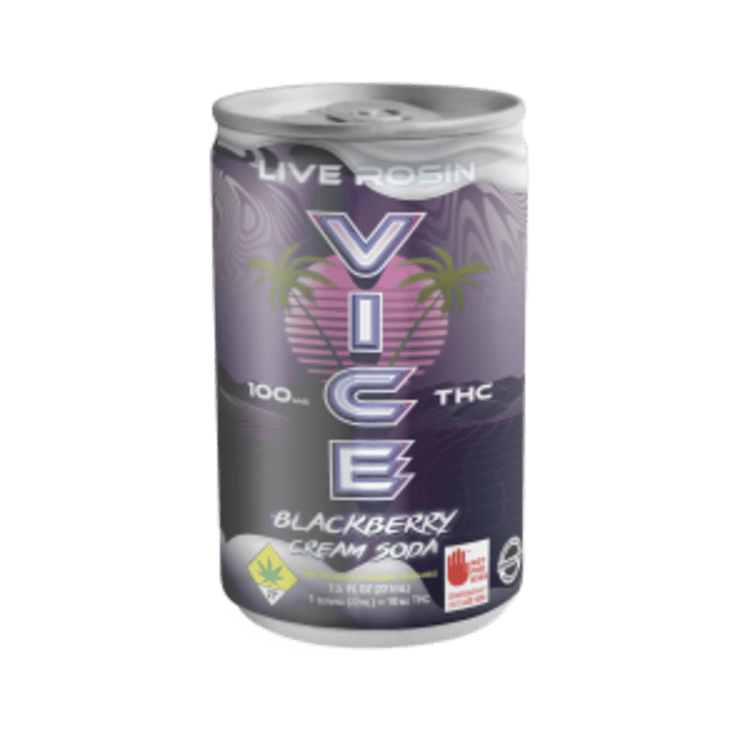 VICE - Blackberry Cream Hash Rosin Soda 100mg Can 7.5oz