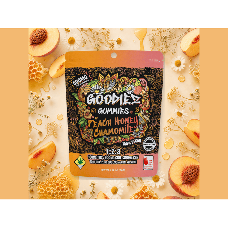 Swifts - Goodiez - CBN Peach Chamomile Gummies 100:200:300mg 10pk