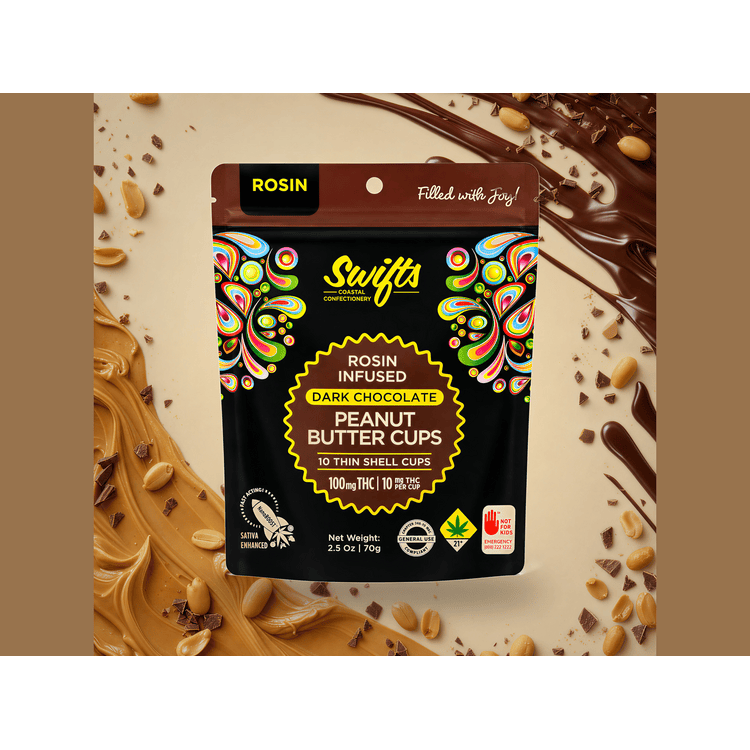 Swifts - Dark Chocolate Peanut Butter Cups Sativa 10pk