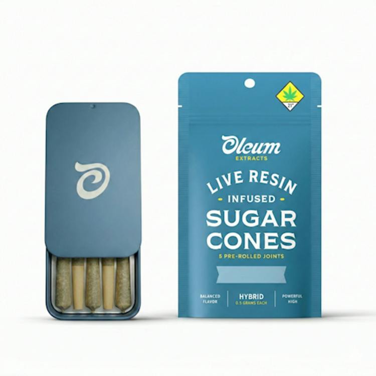 Oleum - Sugar Cone - Hawaiian Runtz Infused Joints 5pk