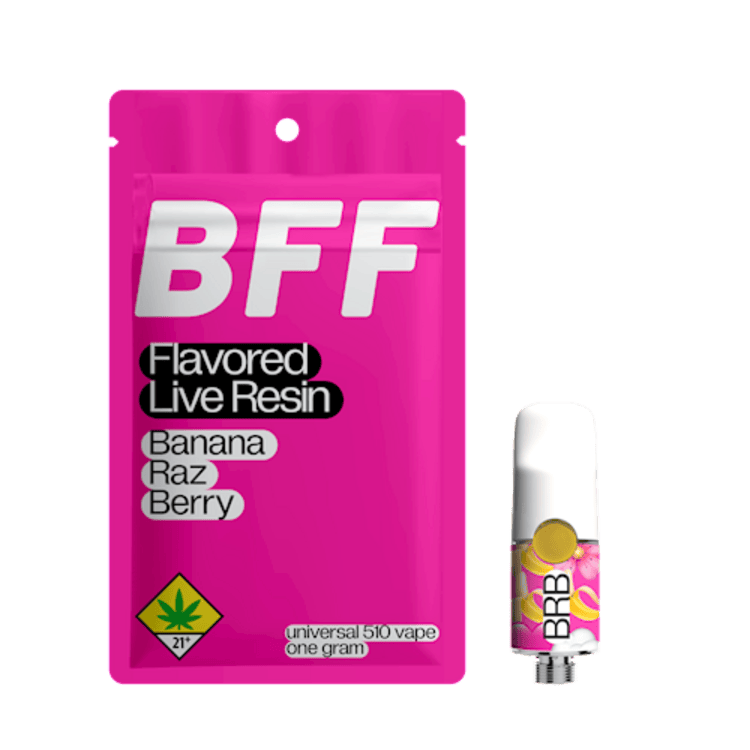 BFF - Banana Raz Berry (BRB) Flavored Live Resin Cartridge