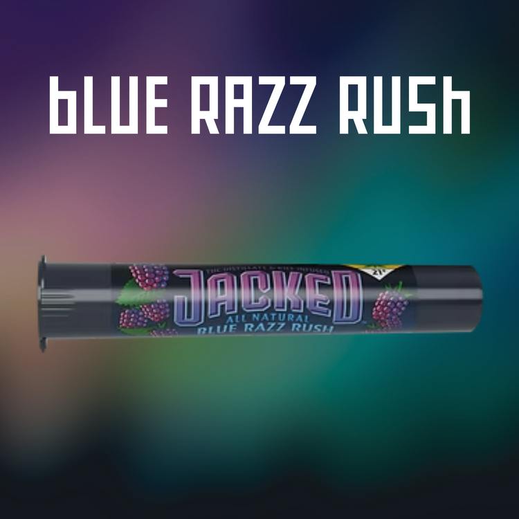 Jacked - Blue Razz Rush Flavored Infused Joint 0.8g
