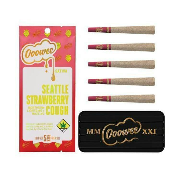 Ooowee - Seattle Strawberry Cough Infused Joints 5pk