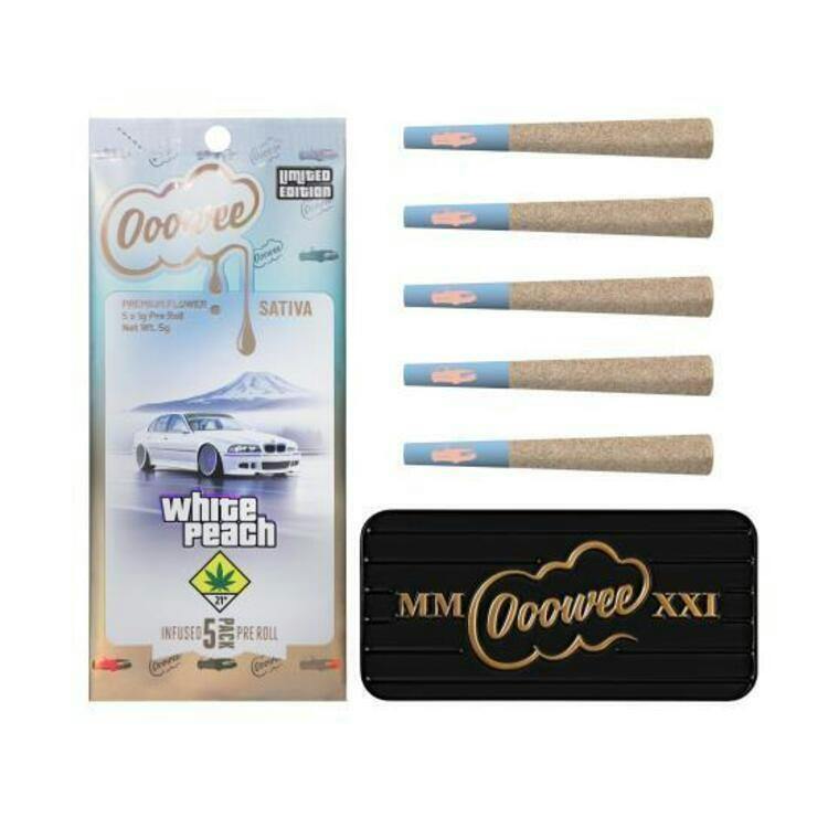 Ooowee - White Peach Infused Joints 5pk