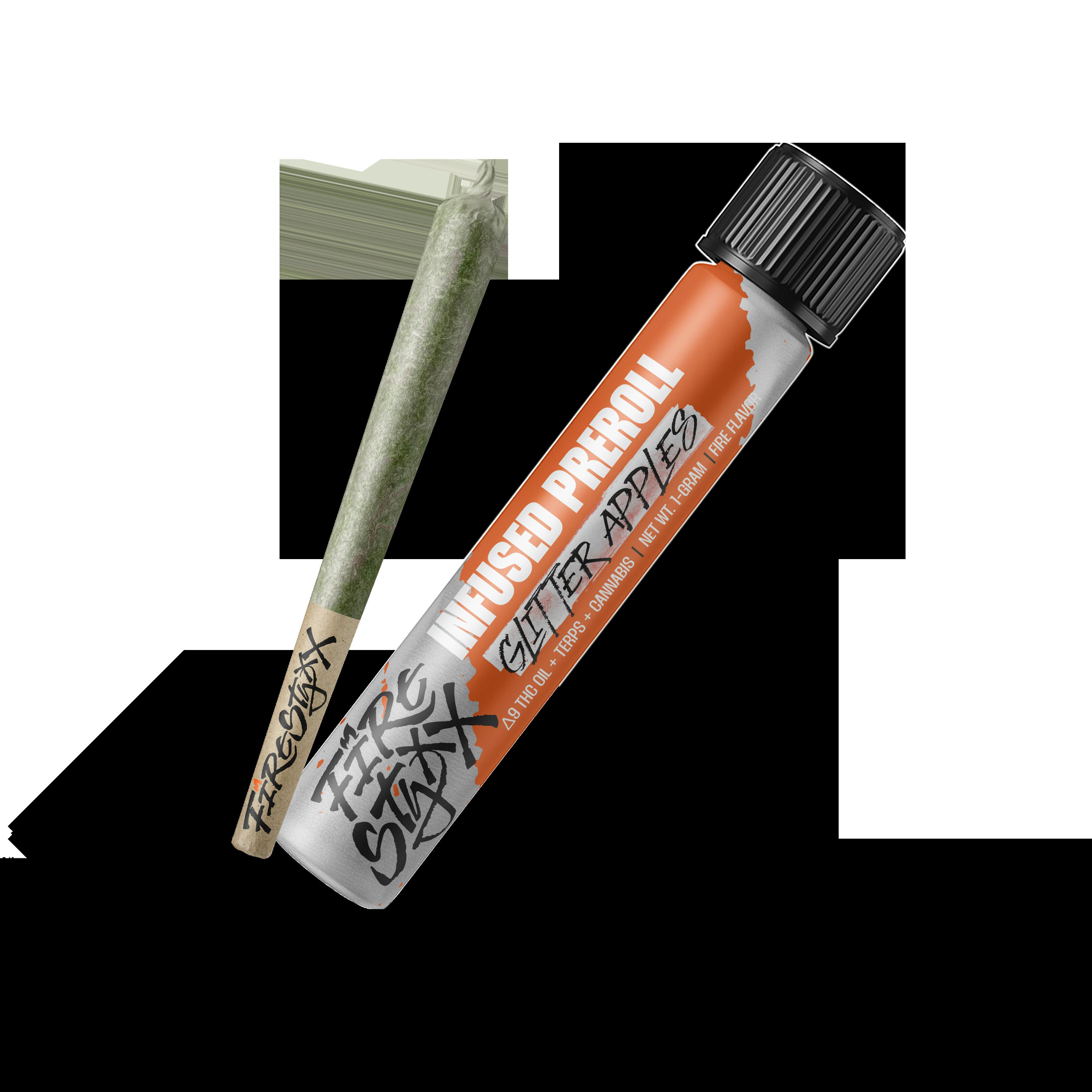 Glorious Fire Styxx | 1g Infused Pre Roll | Glitter Apple