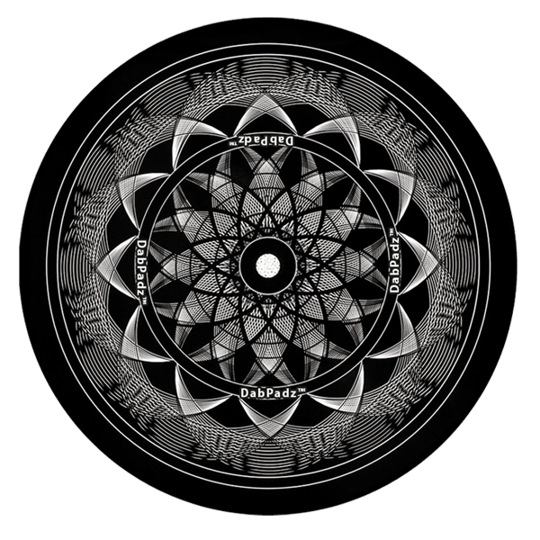 5Inch Black Lotus Dab Mat