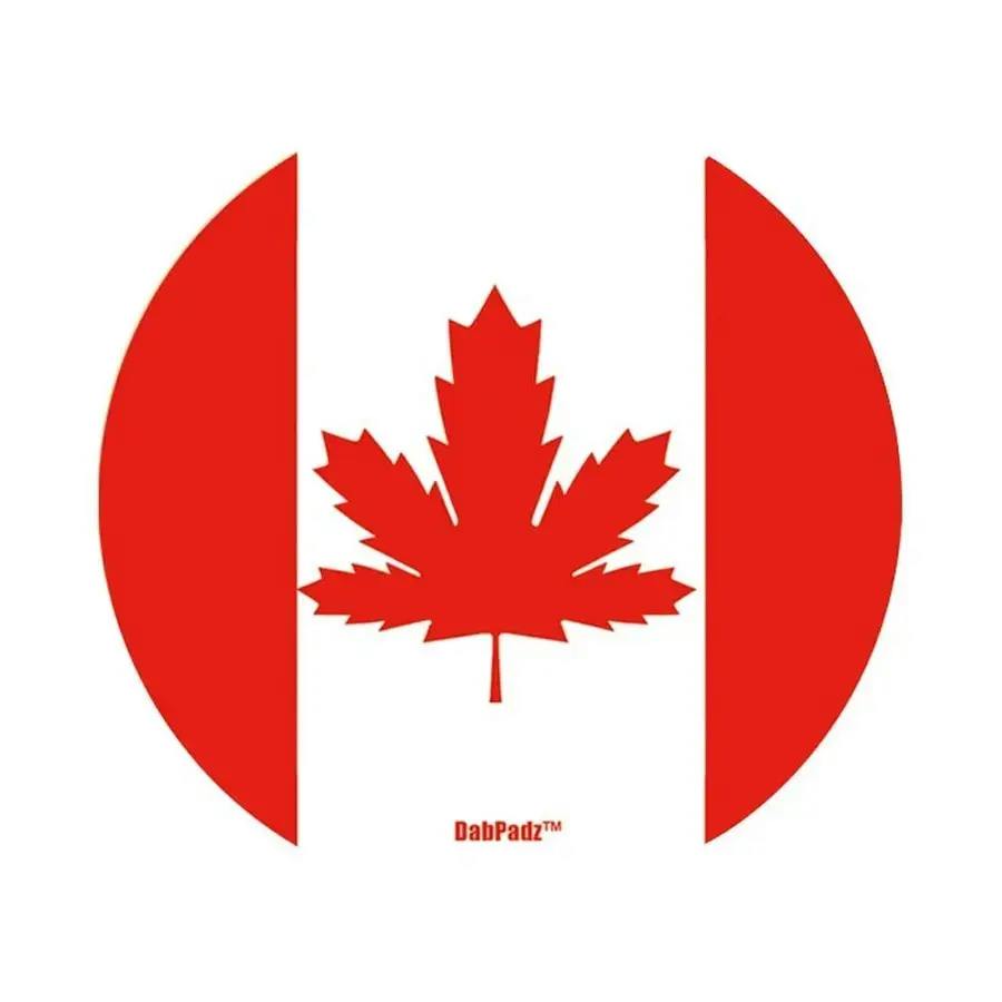 5" Round Fabric Top Dab Mat - Cannada