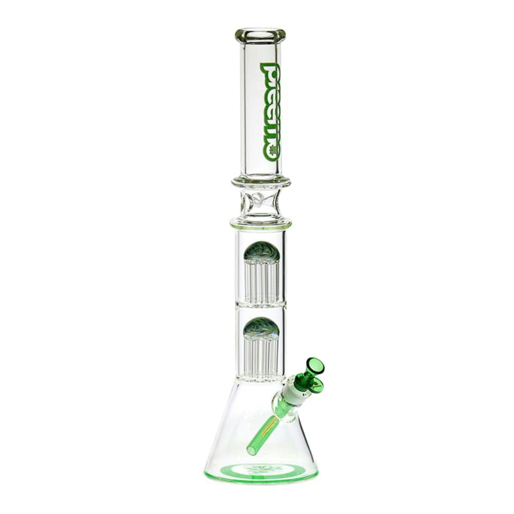 22" Preemo Double Tree Perc Beaker - Green