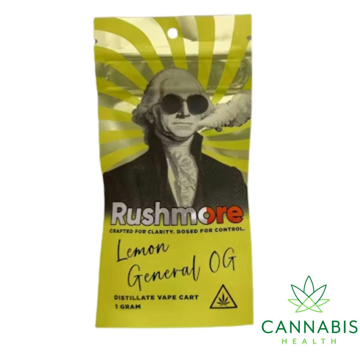 Rushmore | Lemon General OG | 1g Distillate Disposable Vape