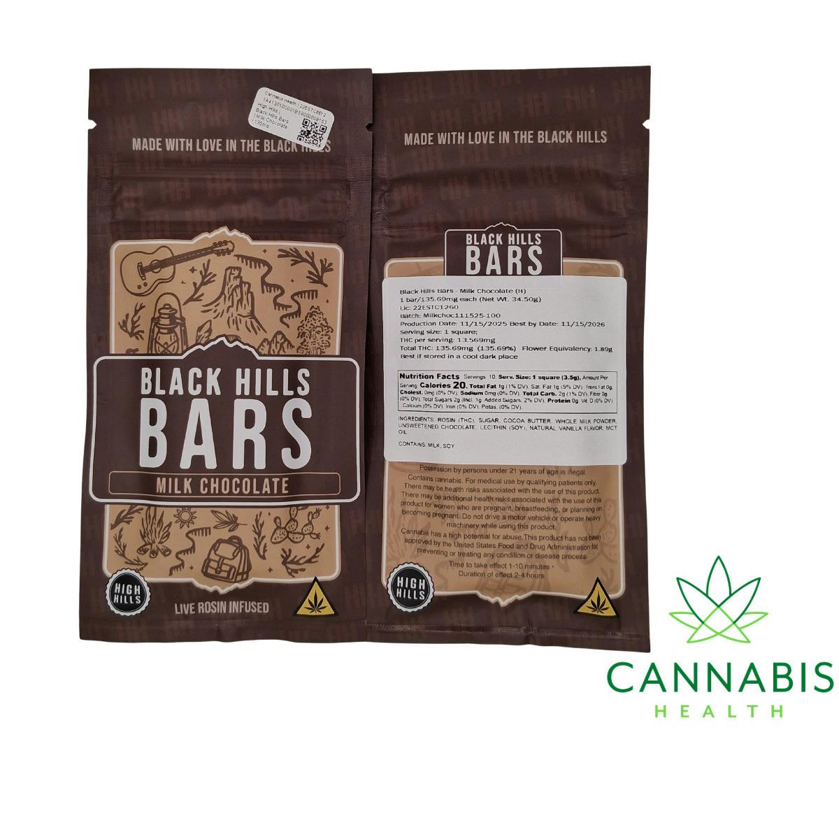 High Hills | Black Hills Bars | Milk Chocolate