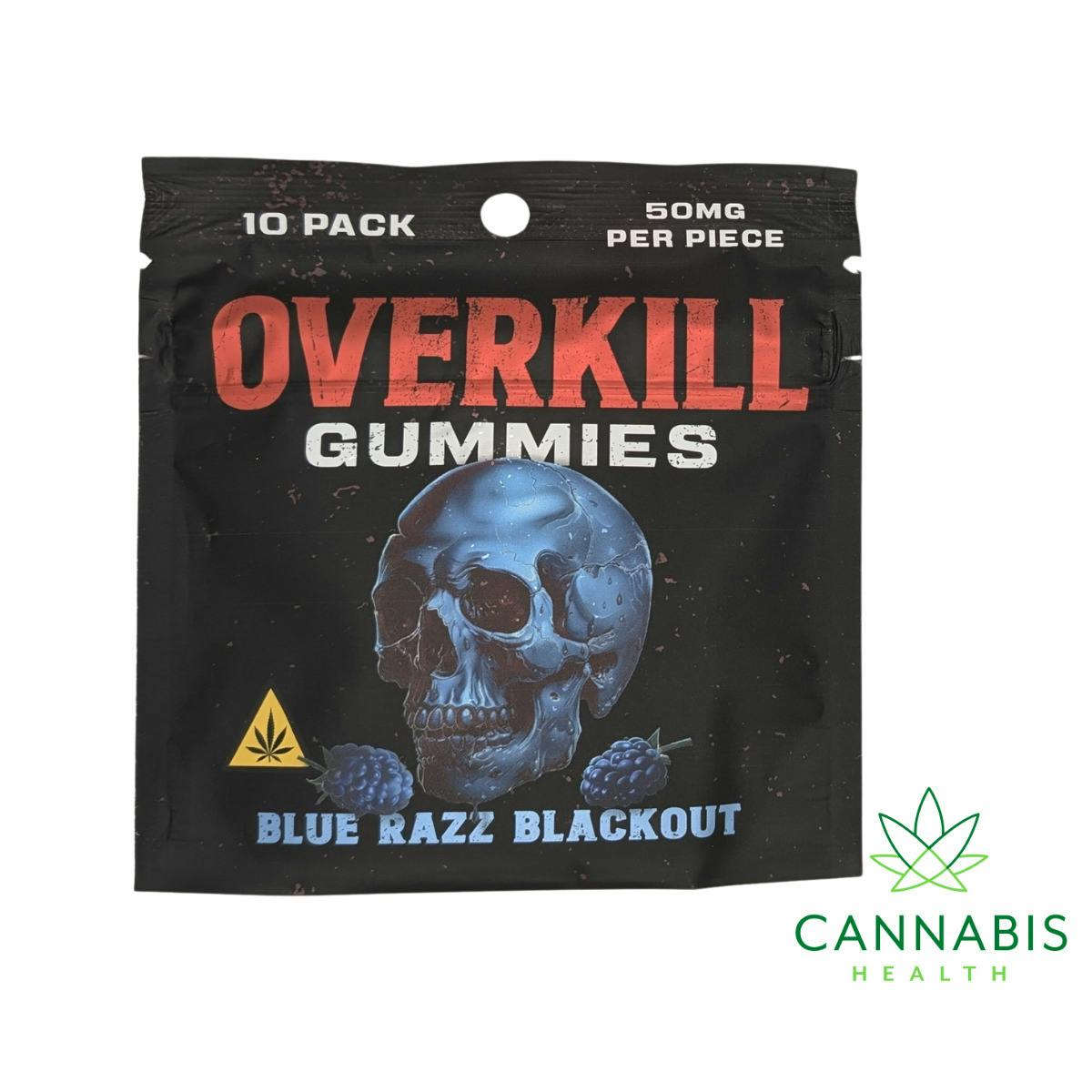 OverKill | Blue Razz Blackout | Gummies 10pk
