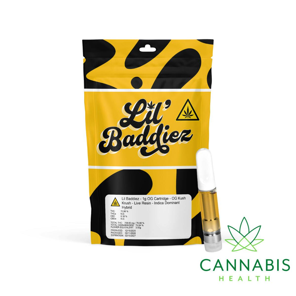 Lil' Baddiez | OG Kush Krush | 1g Live Resin Vape Disposable