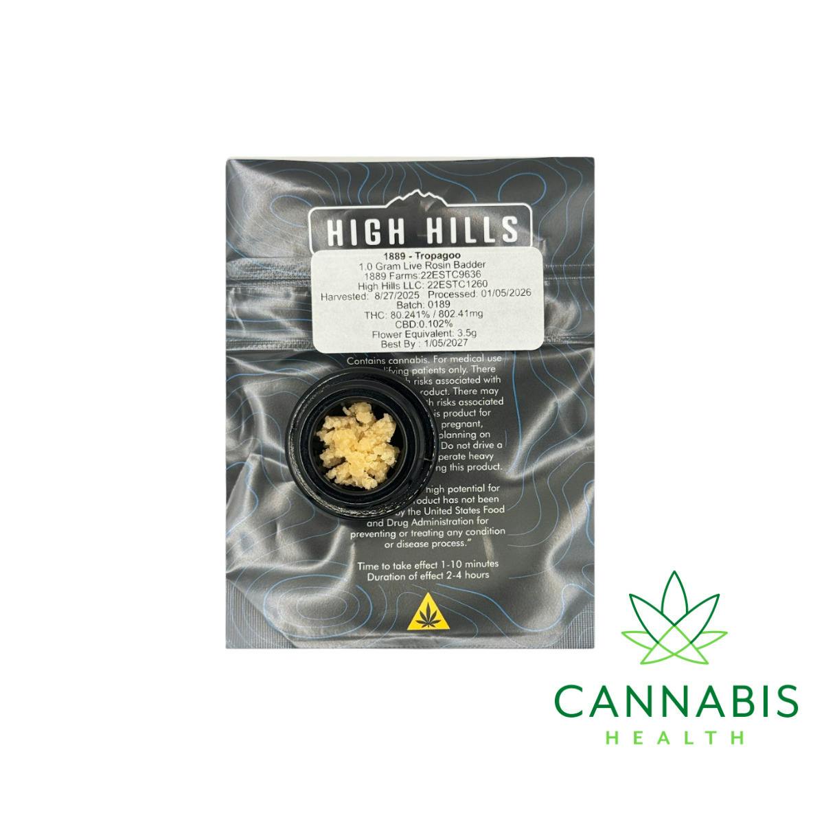 High Hills | Tropagoo | 1g Live Rosin Pod