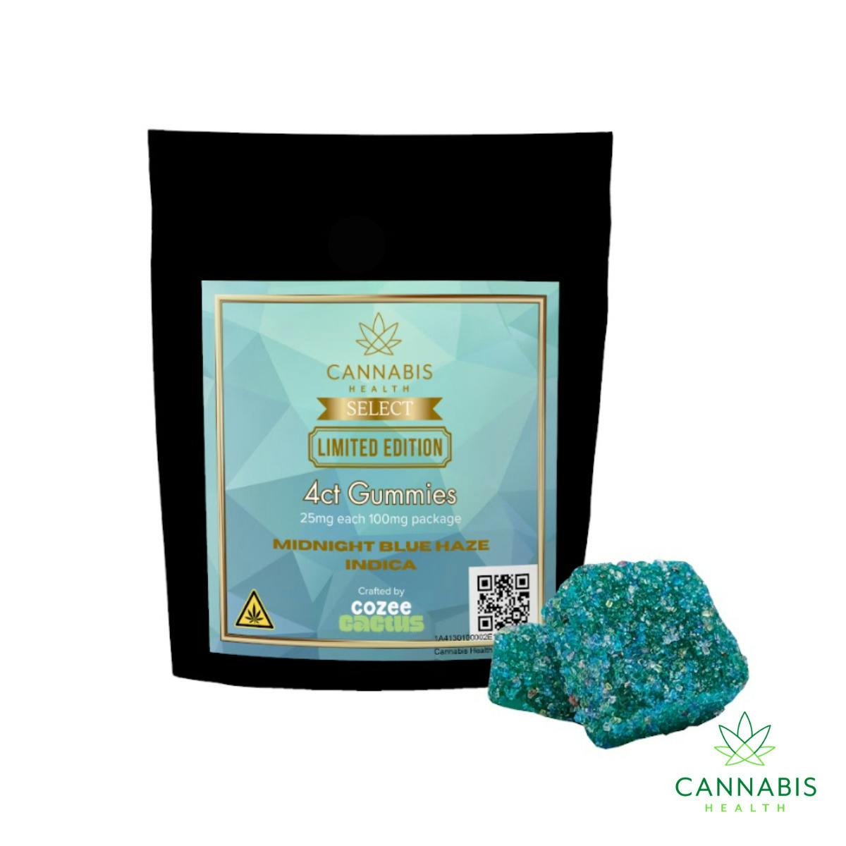 Cannabis Health Select | Midnight Blue Haze | 4pk 25mg Gummies at Cannabis Health