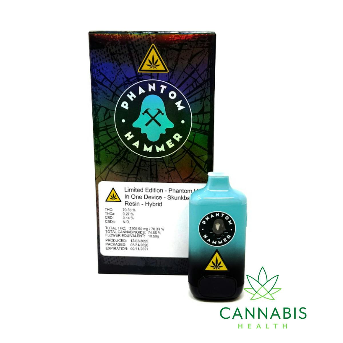 Phantom Hammer | Skunkball Glue | 3g Cured Resin Disposable Vape