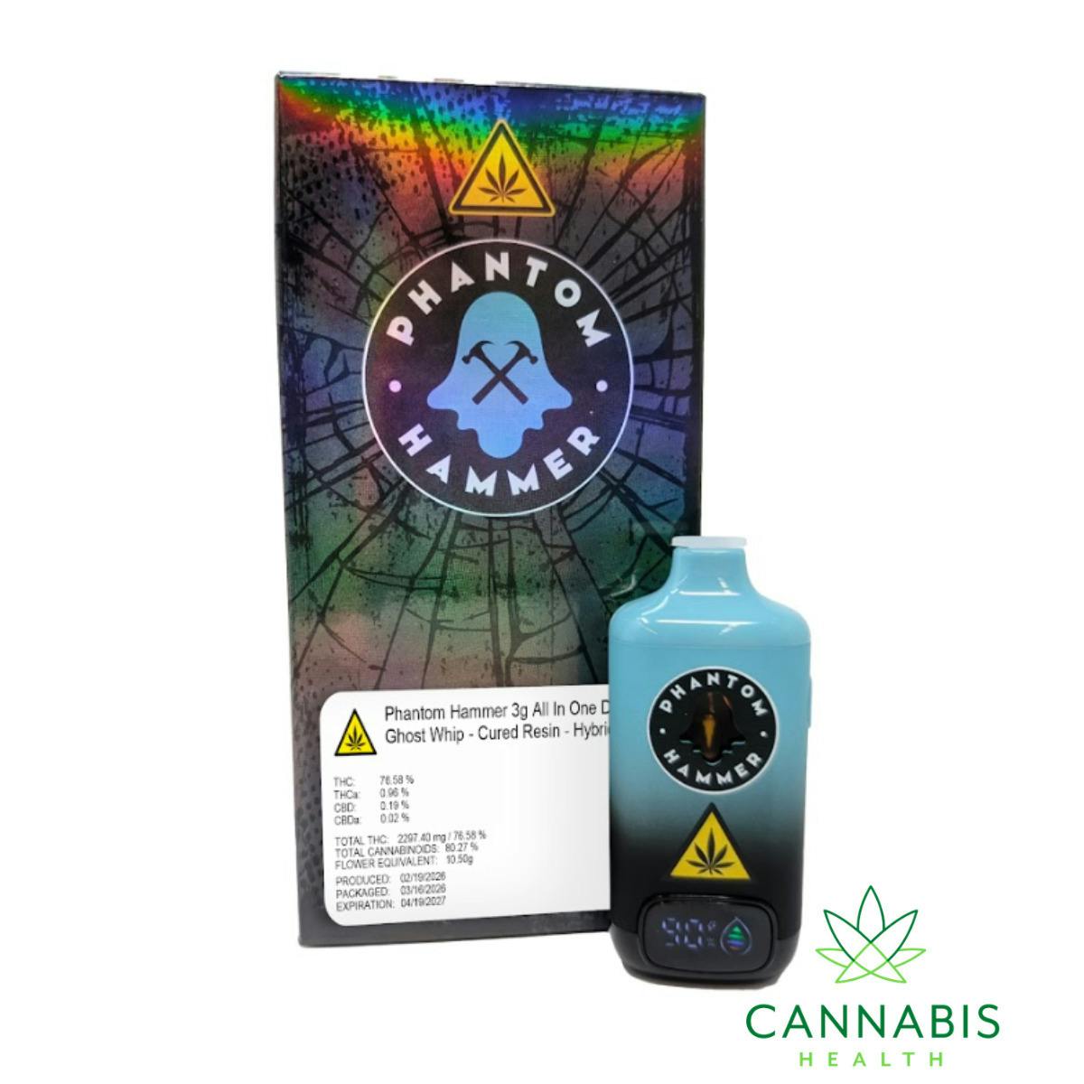 Phantom Hammer | Ghost Whip | 3g Cured Resin Disposable Vape