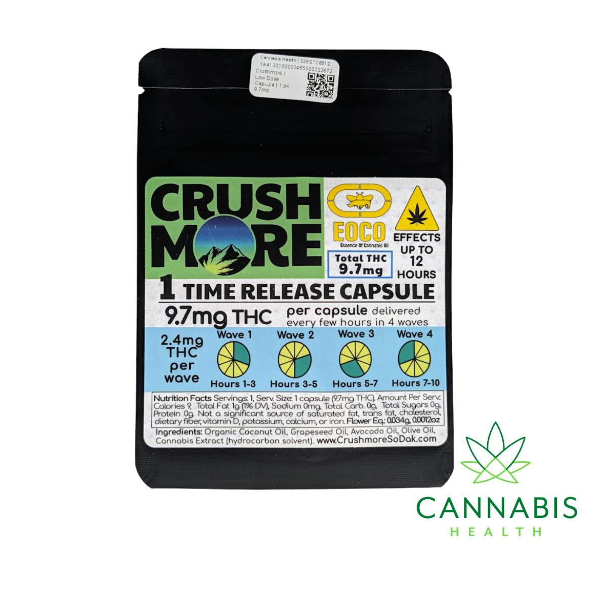 Crushmore | Low Dose Capsule | 1 pk at Cannabis Health