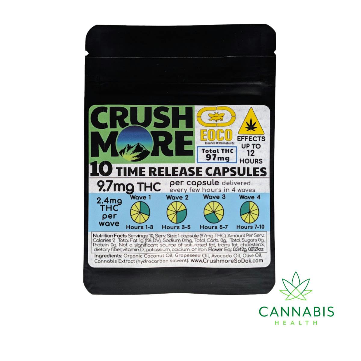 Crushmore | Low Dose Capsule | 10 pk at Cannabis Health