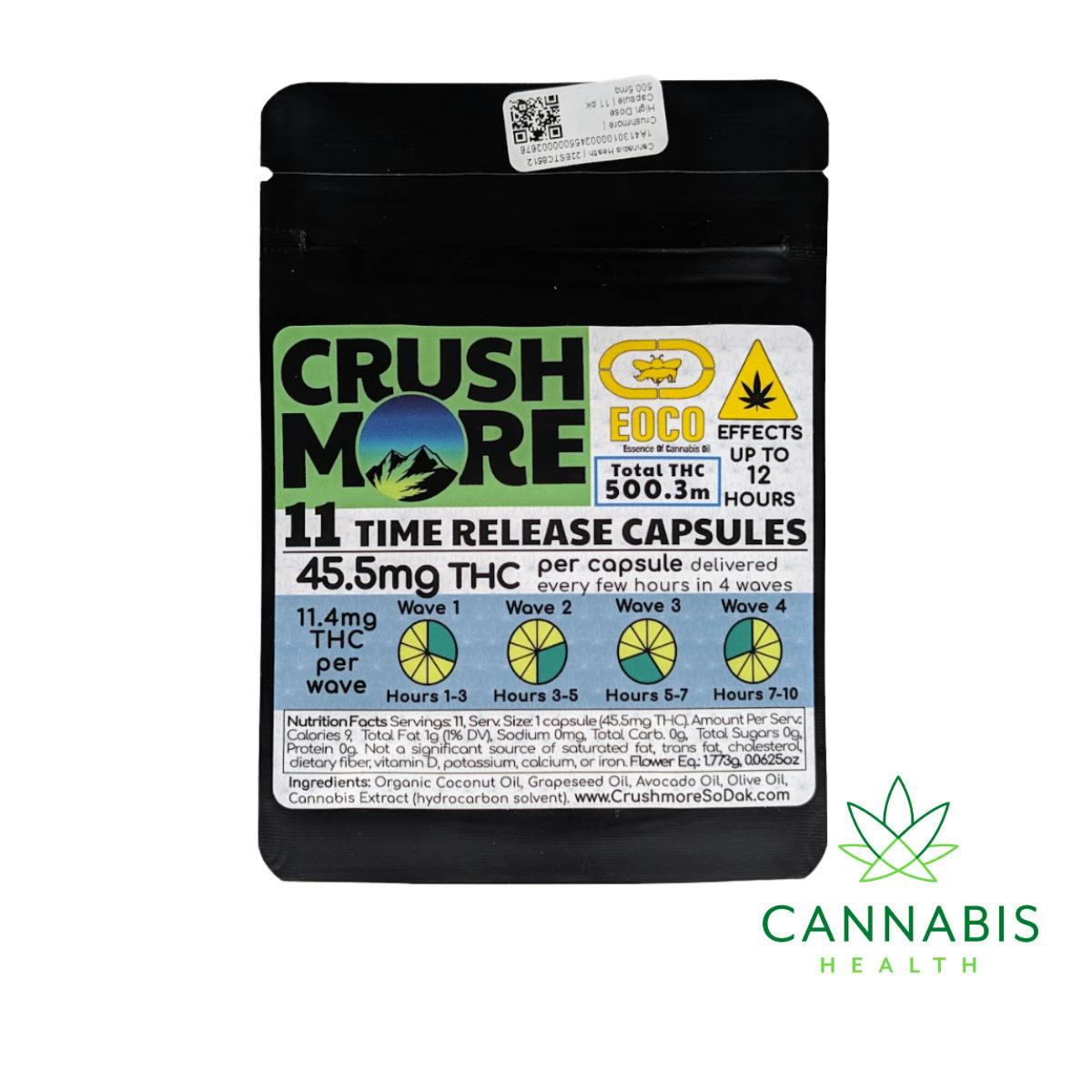 Crushmore | High Dose Capsule | 11 pk 5 at Cannabis Health
