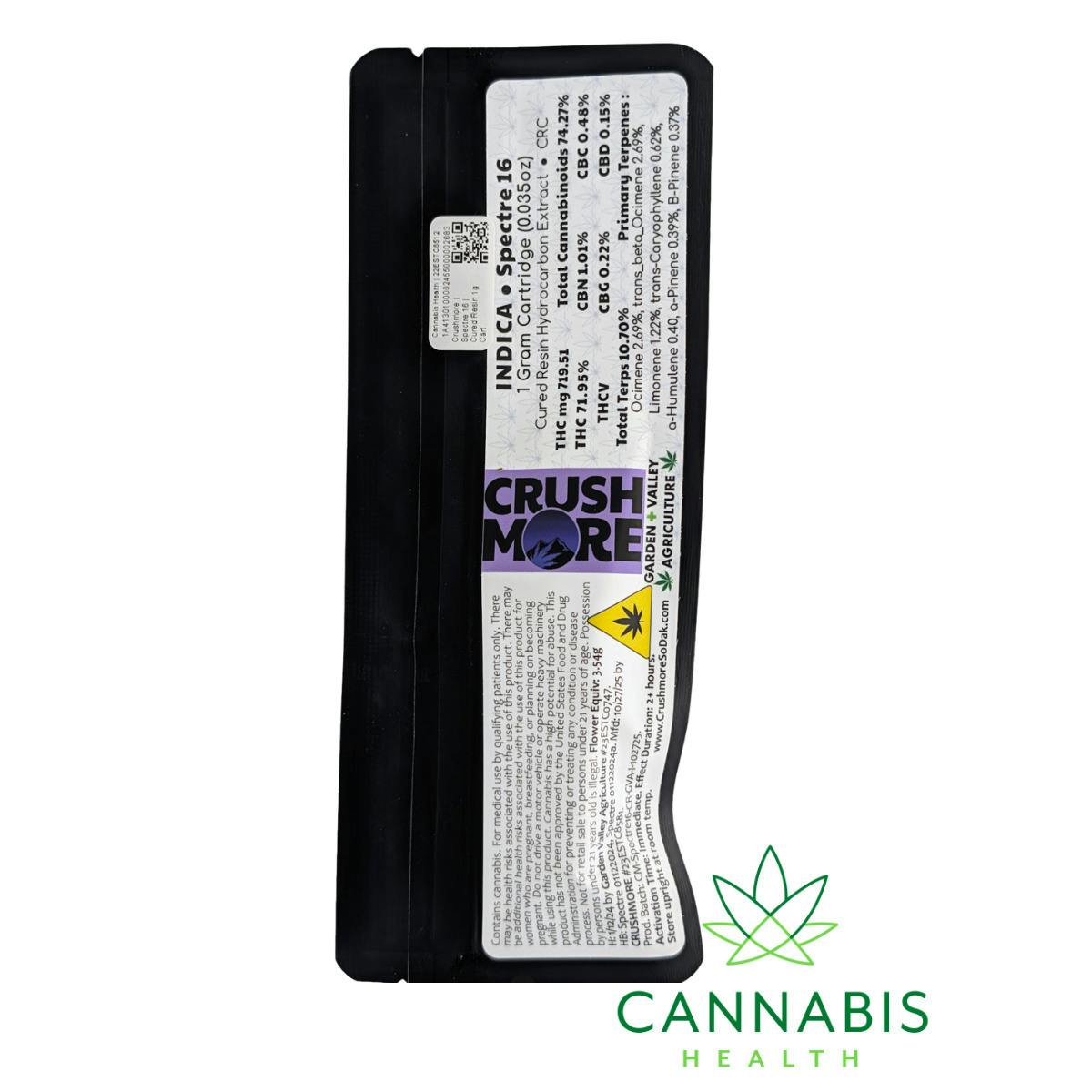 Crushmore | Spectre 16 | Cured Resin 1g Vape Cart
