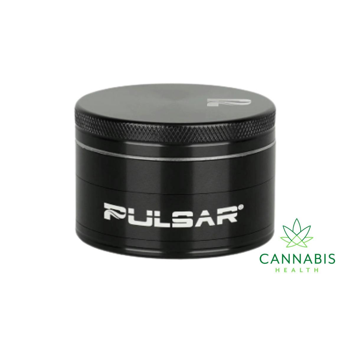Pulsar | Black | Solid Top Aluminum Grinder 4PC