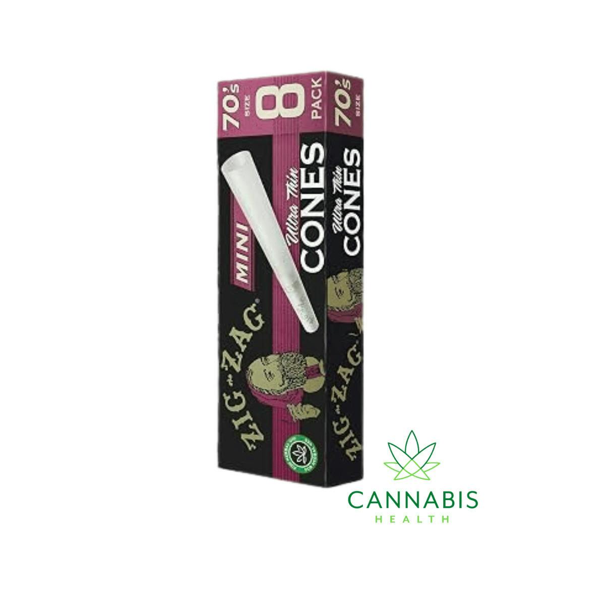 Zig Zag | Ultra Thin | Mini Cones 8PK