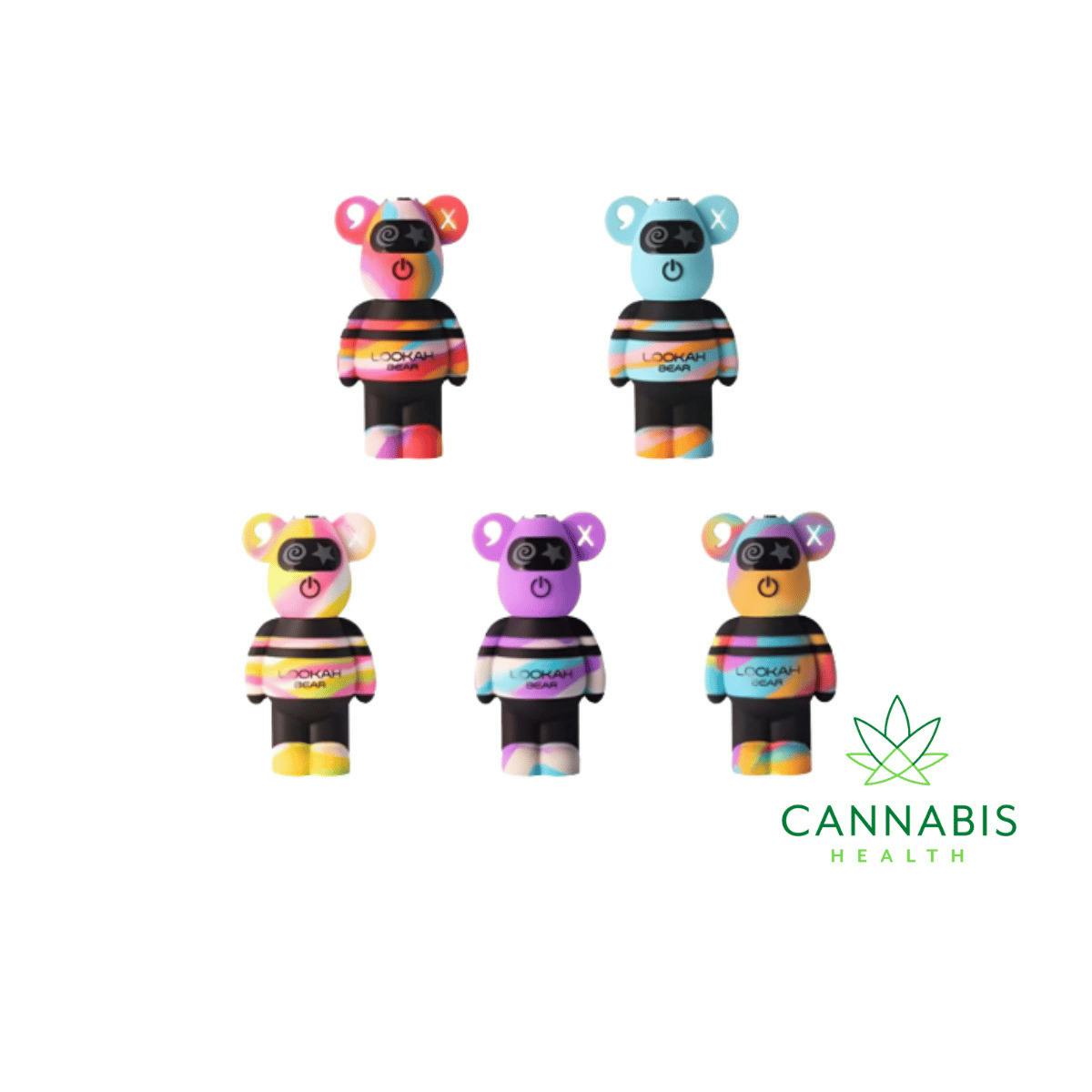 Lookah | Yellow | Tie Dye Bear 510 Battery