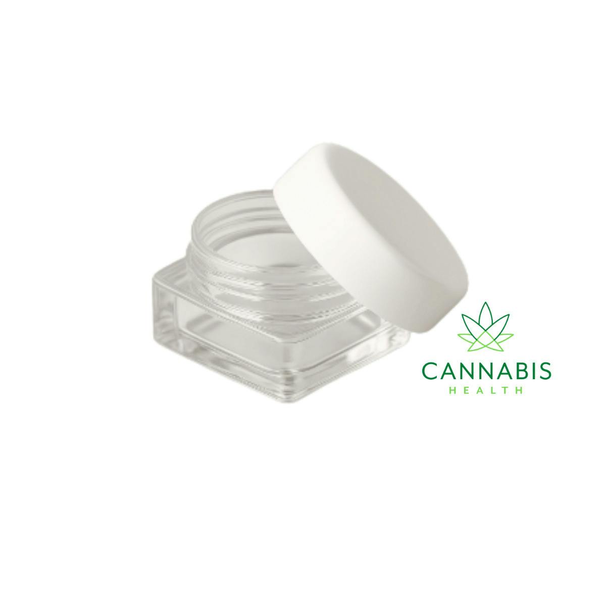 Glass Jar | White Lid | 5ml Square