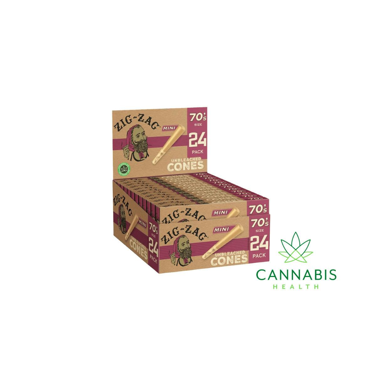 Zig Zag | Unbleached Cones | Mini | 24pc