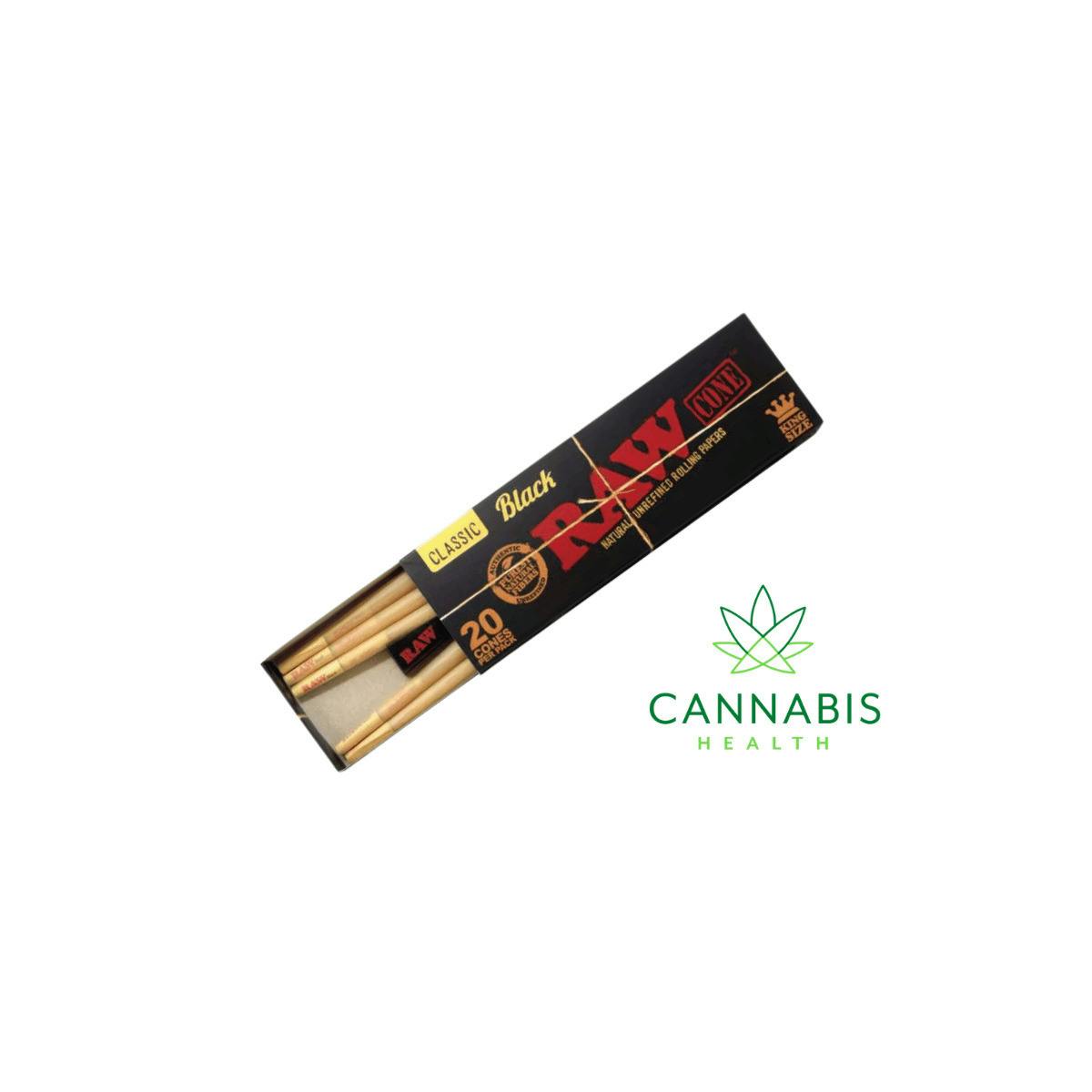Raw | Black Classic King Size | Cones 20pc