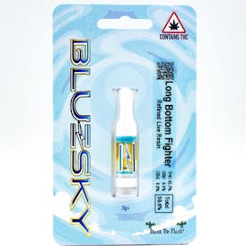 Blue Sky Live Resin Cartridge, Long Bottom Fighter-.5g