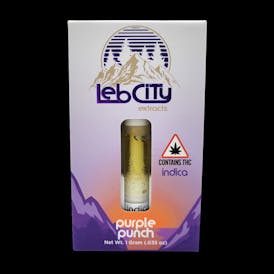 Leb City, Purple Punch Distillate Cart