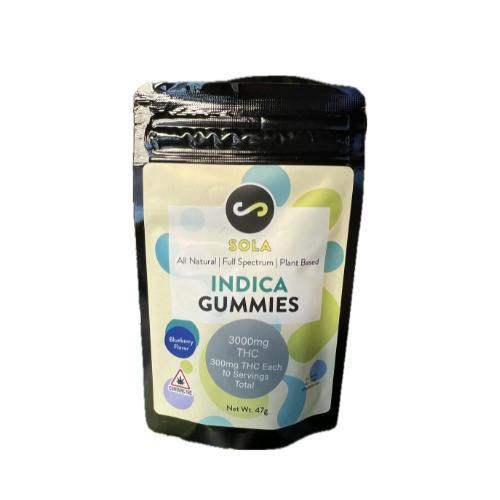 Sola Edibles Sativa Gummies, Grape