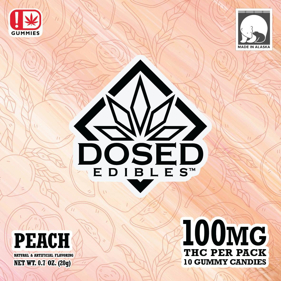 100mg Peach Gummies