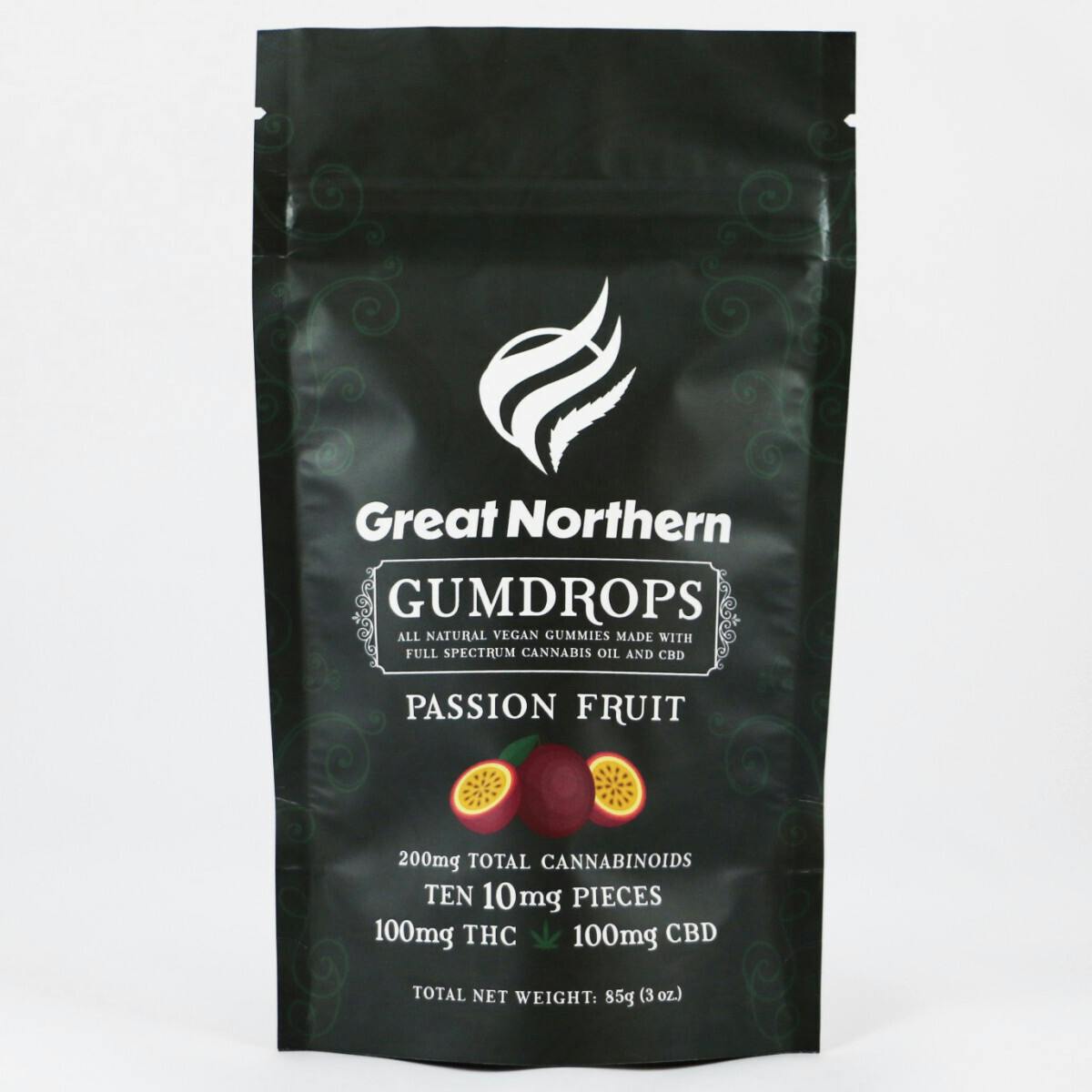 Gumdrops Passion Fruit 1:1 - Indica 100mg (10pk)