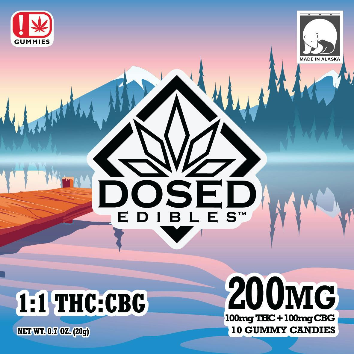 Gummies 1:1 THC:CBG - 100mg THC + 100mg CBG