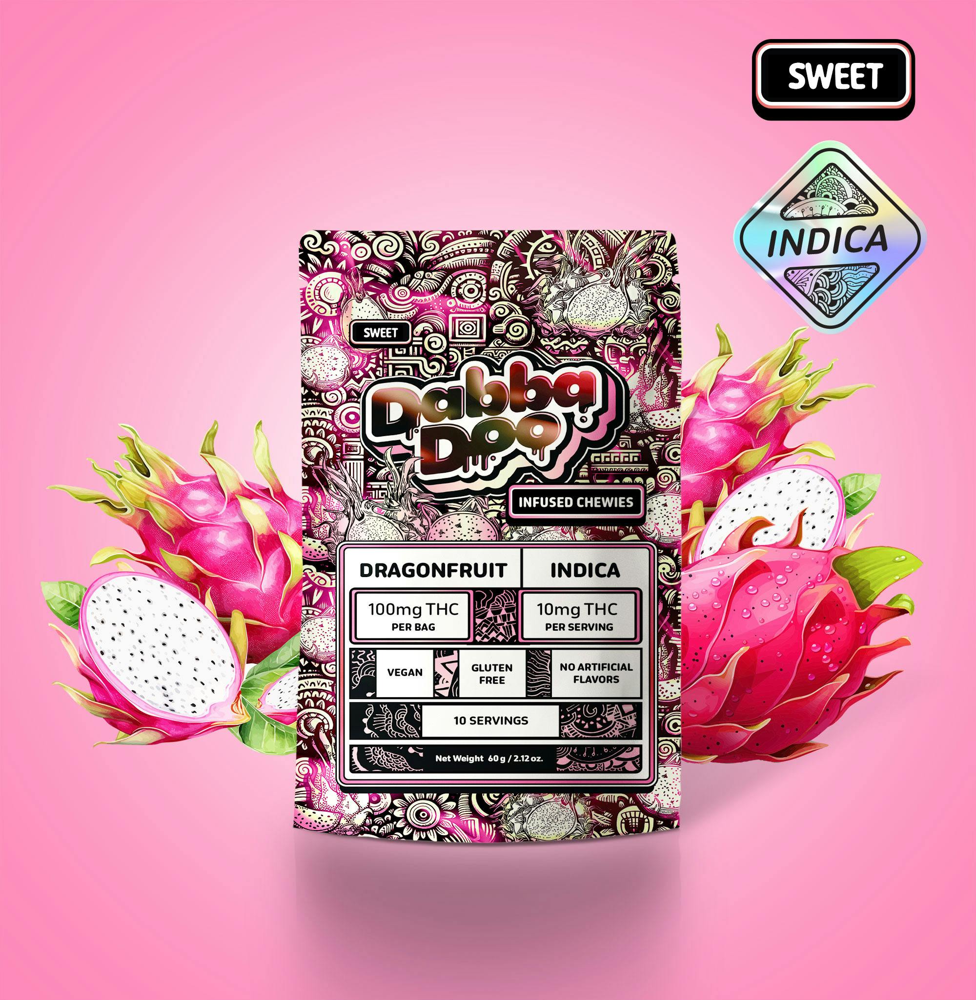 Dabba Doo Dragonfruit - Indica - Sweet 10mg 10pk