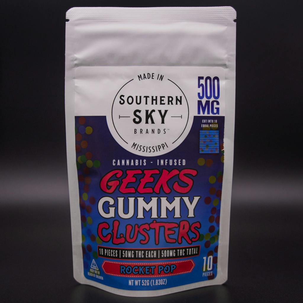 Southern Sky Brands | 500mg | Rocket Pop | Cannabis Infused Geeks Gummy Clusters cannabis product