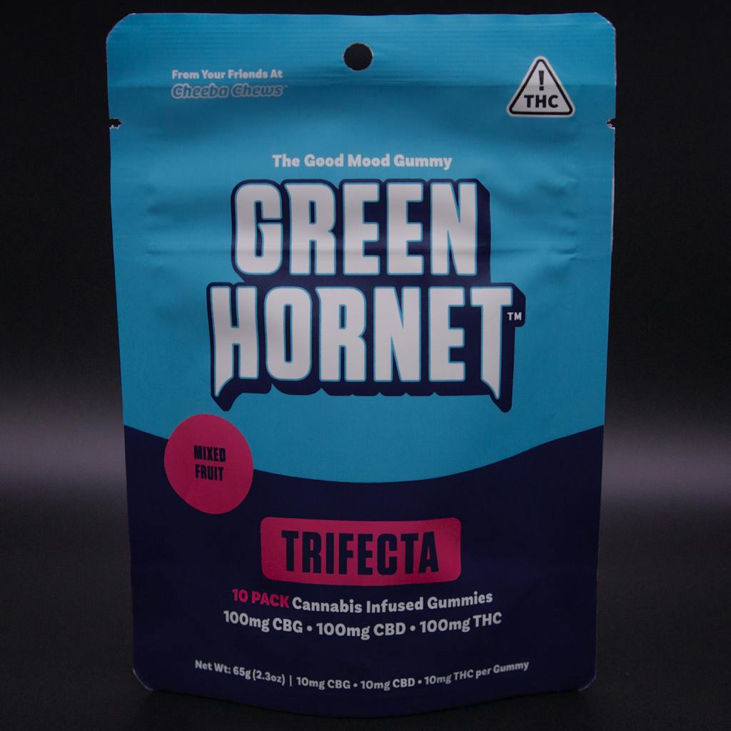 Stash House | Green Hornet | 100mg | Mixed Fruit | Trifecta Gummies