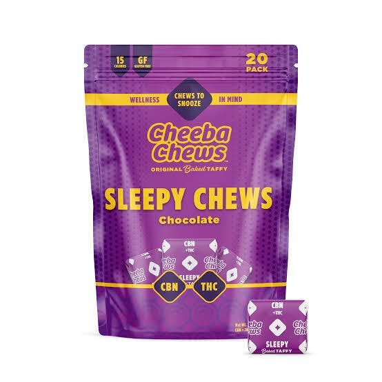 Cheeba Chews | 100mg | Sleepy Chews Chocolate | Taffy | 20pk cannabis product
