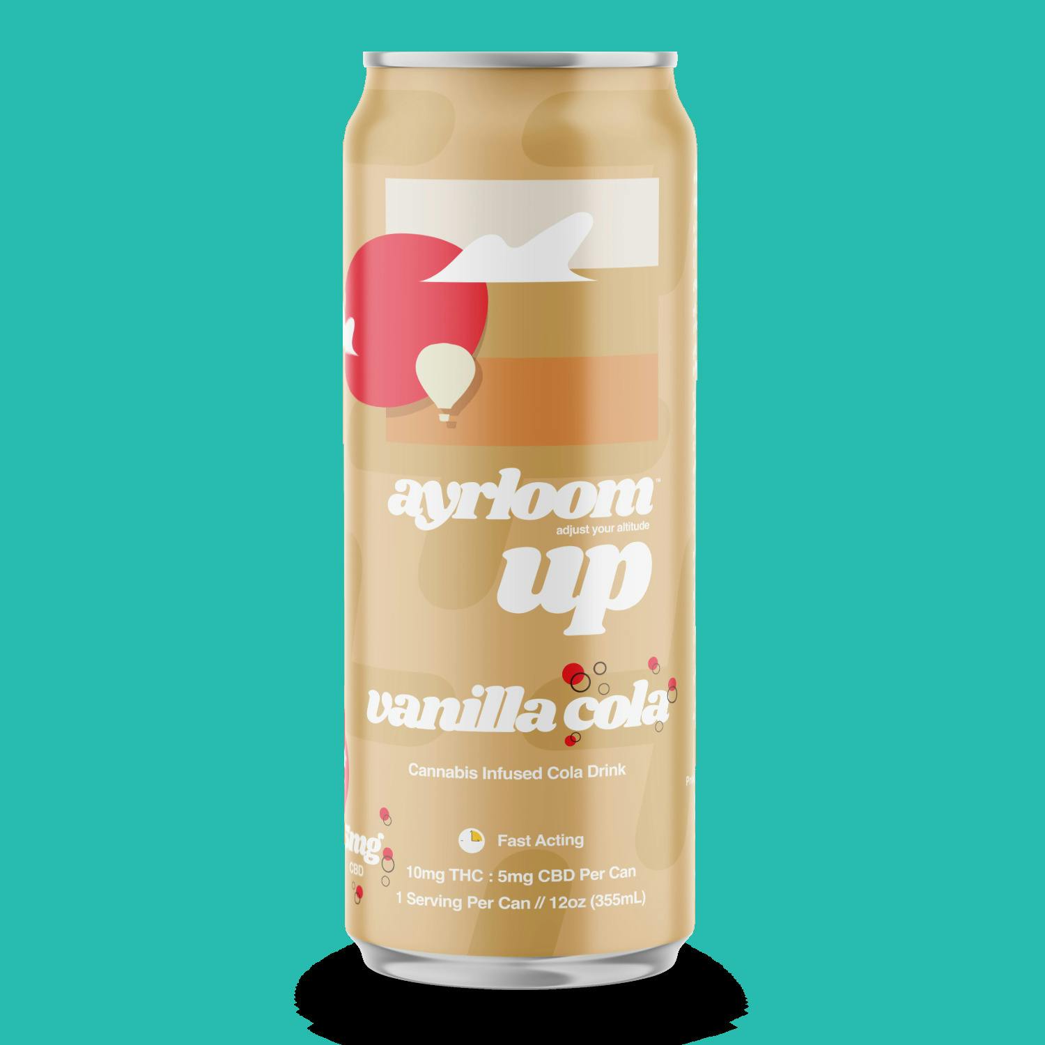 Vanilla Cola UP 2:1 THC/CBD 10mg Beverage Single Can - Ayrloom