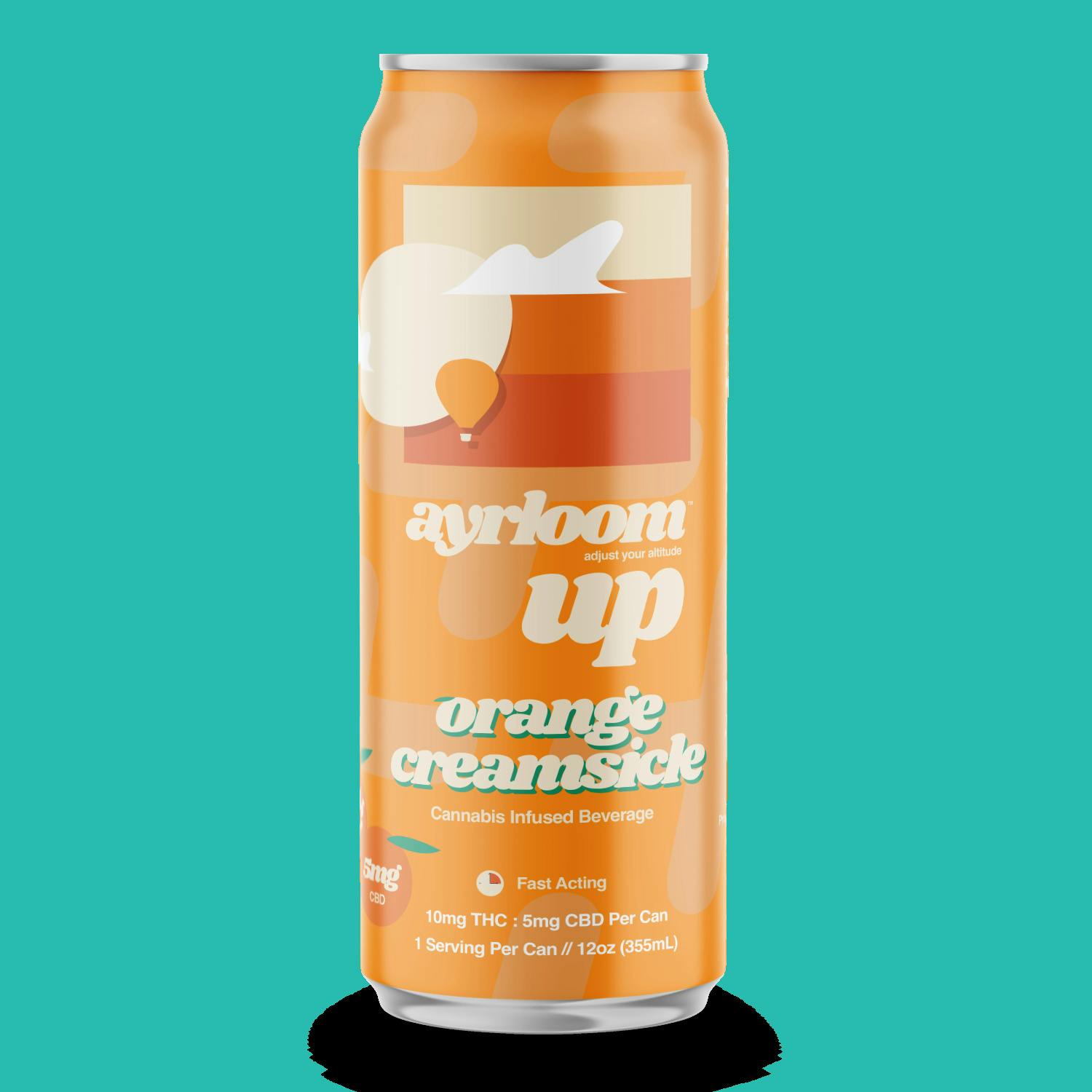 Orange Creamsicle UP 2:1 THC/CBD 10mg Beverage Single Can - Ayrloom