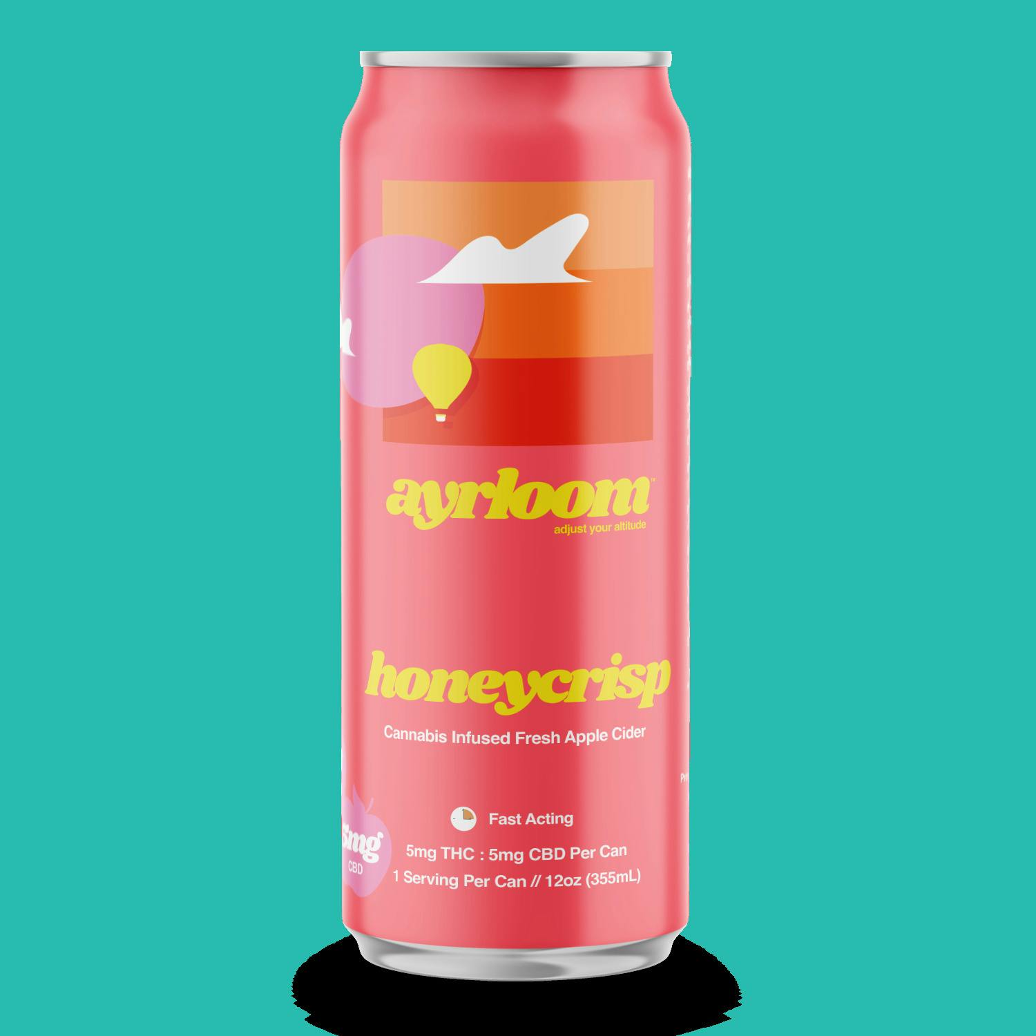 Honeycrisp Cider 1:1 THC/CBD 5mg Beverage Single can - Ayrloom at FISHKILL CANNABIS