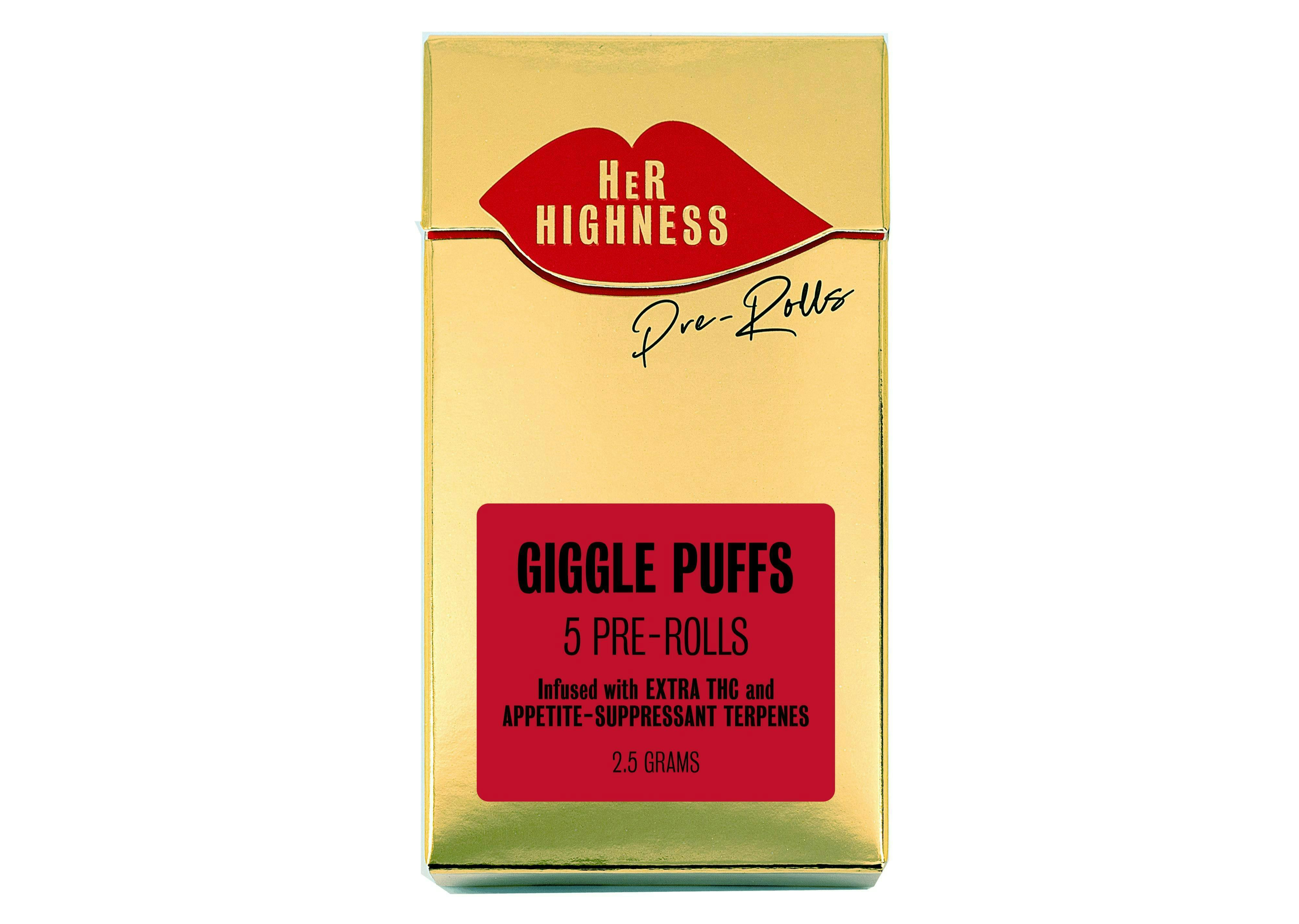 Giggle Puffs Infused Pre-Roll 5pk - Her Highness