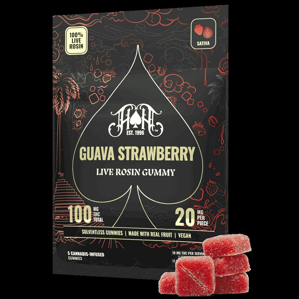 Guava Strawberry - 100mg Rosin Gummies - Heavy Hitters