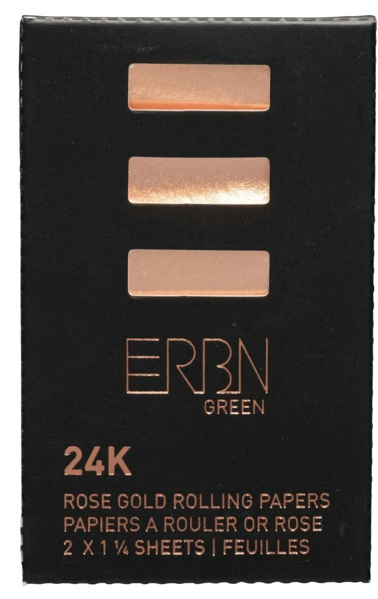 24K ROSE GOLD ROLLING PAPERS 1 1/4