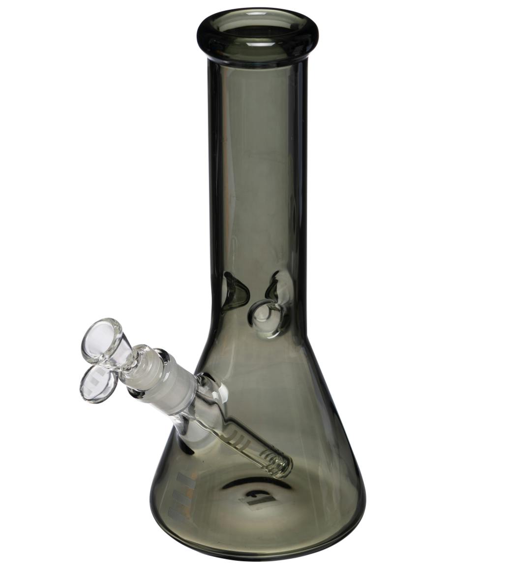 EG - BONG, GREY GLASS BEAKER 11 INCH