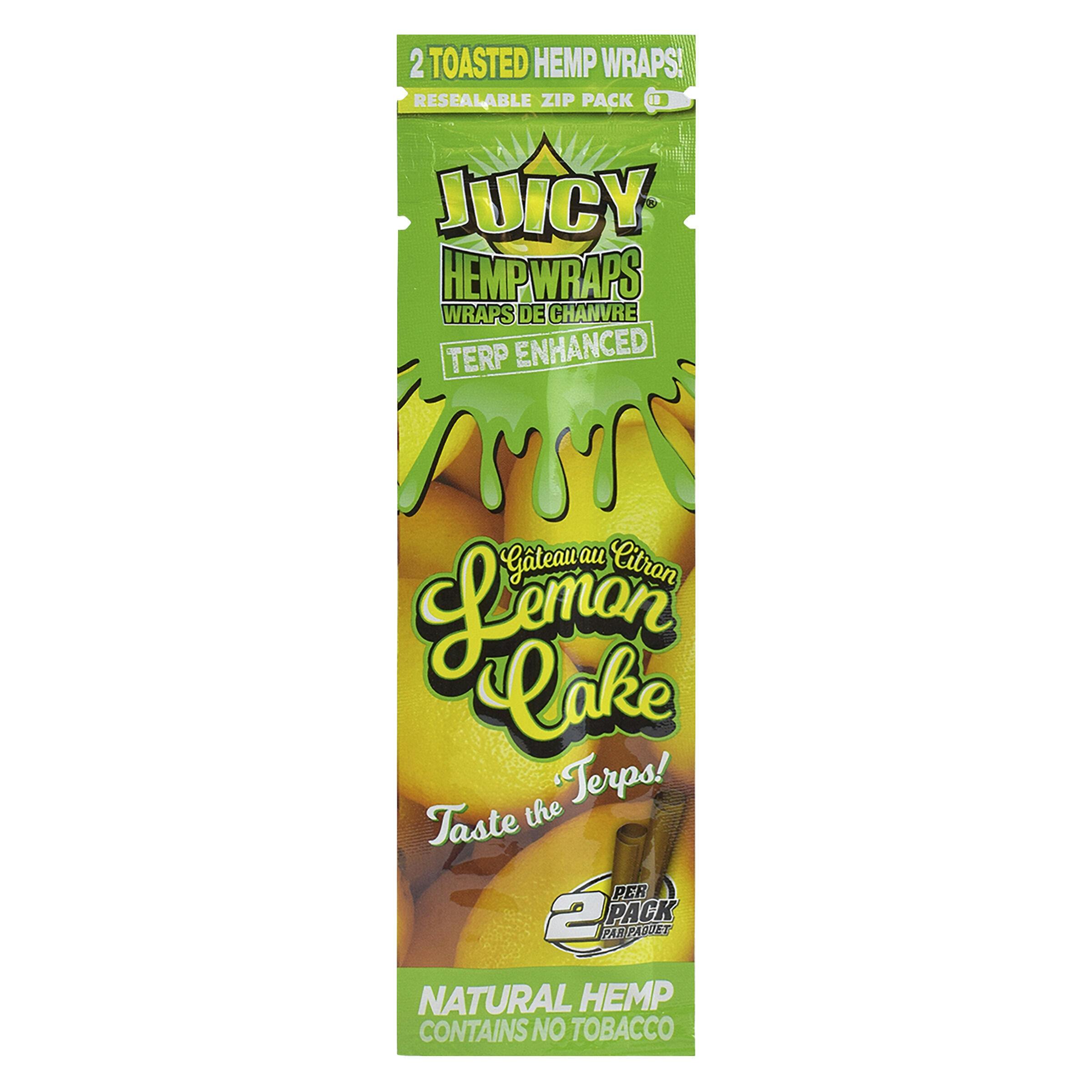 Juicy Jays - Terp-Enhanced Lemon Cake Hemp Wraps - 2 sheets