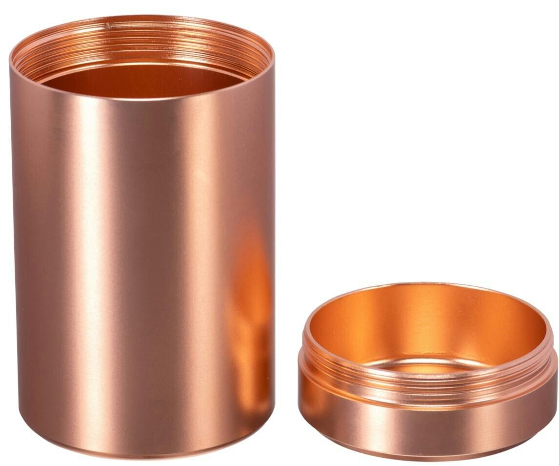 ALUMINUM STASH HOLDER PINK 3.25H x 2.75dia