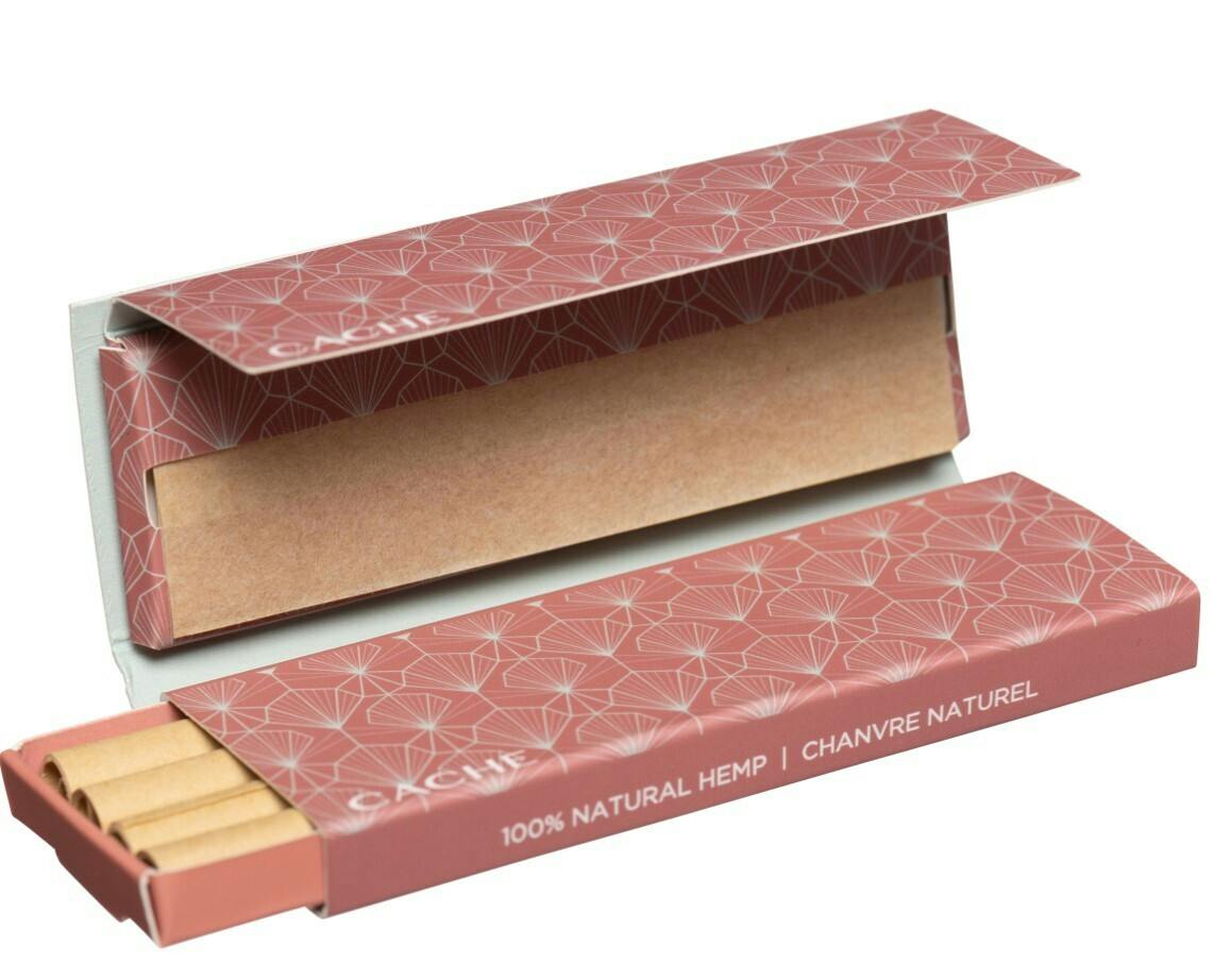 CACHE ROLLING PAPERS W/ PRE ROLL TIPS FANS 1 1/4